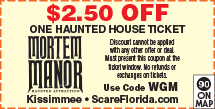 Special Coupon Offer for Mortem Manor